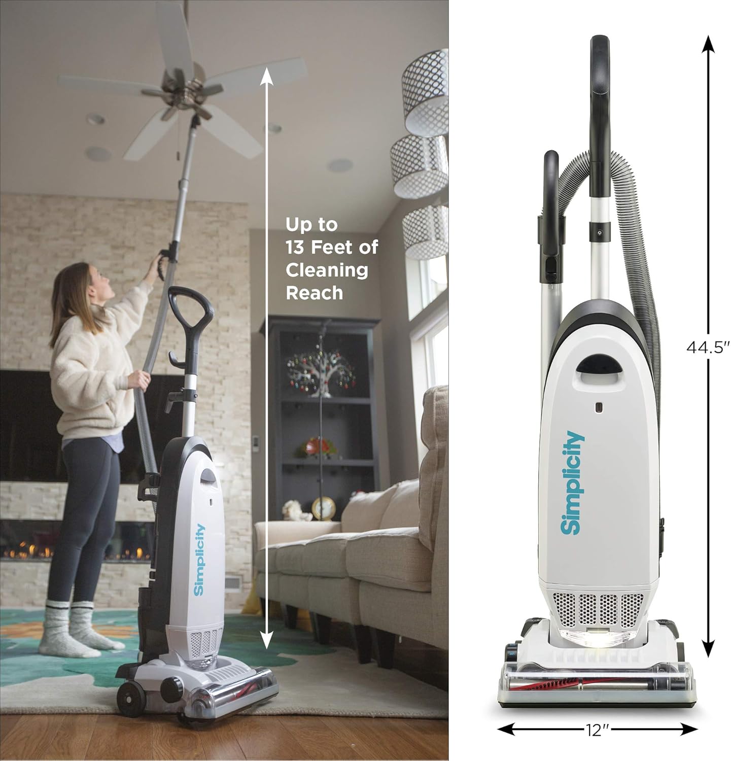 Simplicity S20EZM Allergy Upright Vacuum with HEPA Filtration