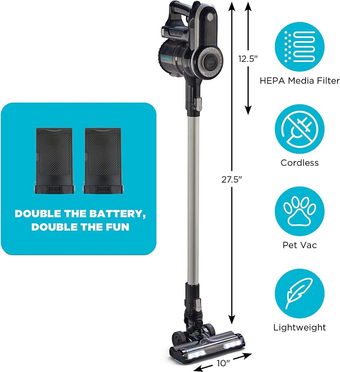 Simplicity S65P Premium Multi-Use Cordless Vacuum