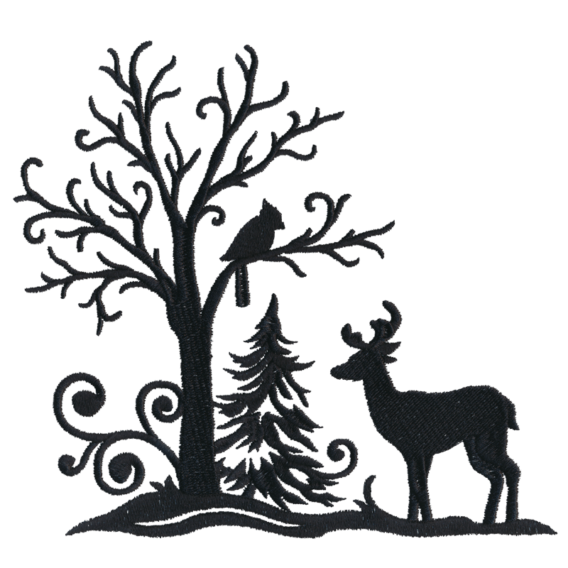 Swiss Country Silhouettes