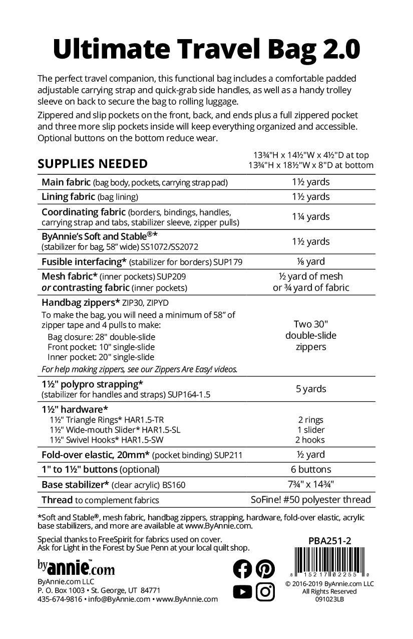 Ultimate Travel Bag 2.0 Class