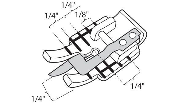 Viking Clear Stitch in the Ditch Foot,Viking Clear Stitch in the Ditch Foot,Viking Clear Stitch in the Ditch Foot