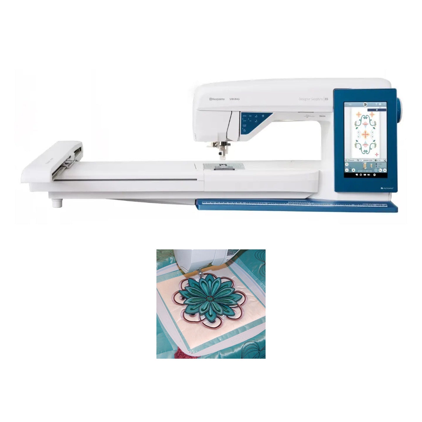 Viking Designer Sapphire 85 Sewing and Embroidery Machine