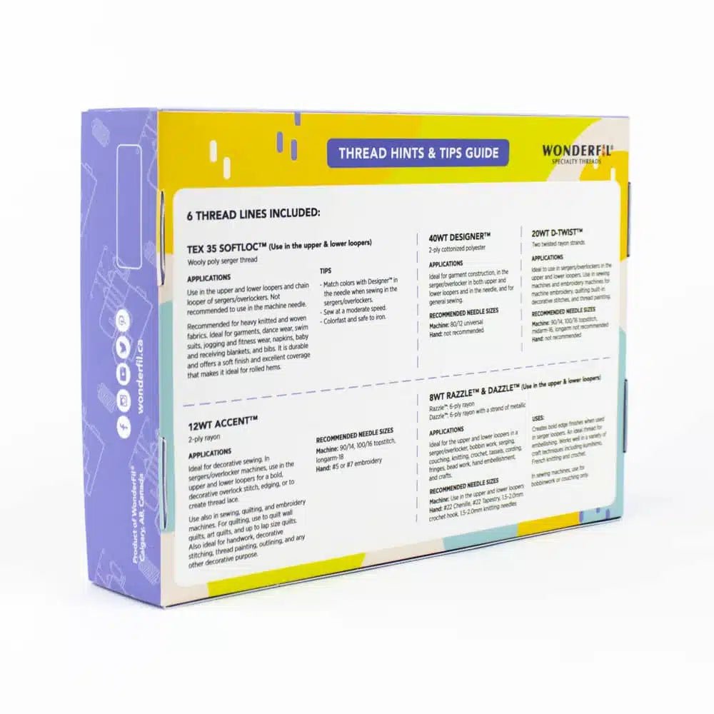 WonderFil Creative Serging Novelty Thread Pack