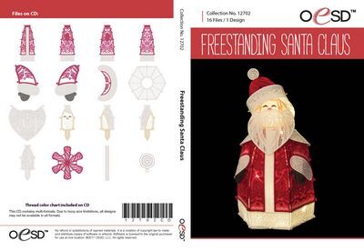OESD Freestanding Santa Claus