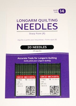 Handi Quilter Longarm Quilting Needles - Package of 20 (14/90-R, Sharp )