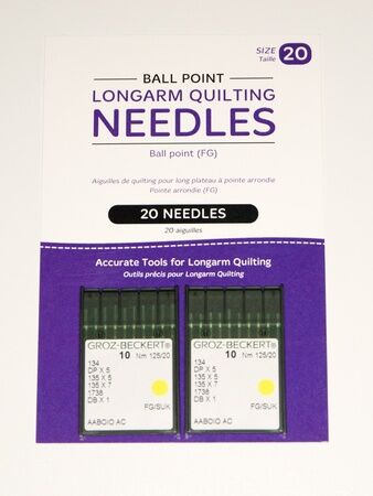Handi Quilter Longarm Quilting Needles - Package of 20 (20/125-FG, Ball Point)