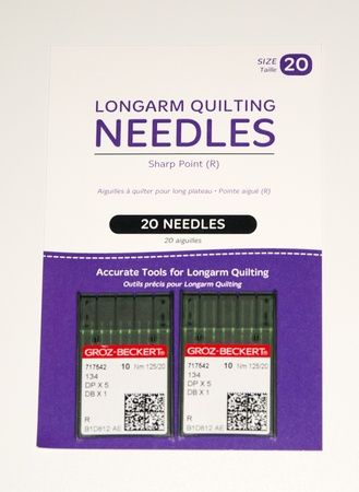 Handi Quilter Longarm Quilting Needles - Package of 20 (20/125-R, Sharp)