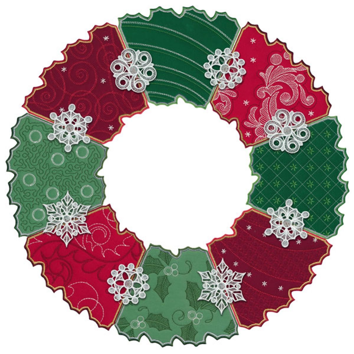 OESD Free Standing Lace Holiday Wreaths,OESD Free Standing Lace Holiday Wreaths