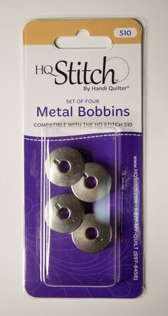 Handi Quilter Metal Bobbins, Set of 4 (HQ Stitch 510)