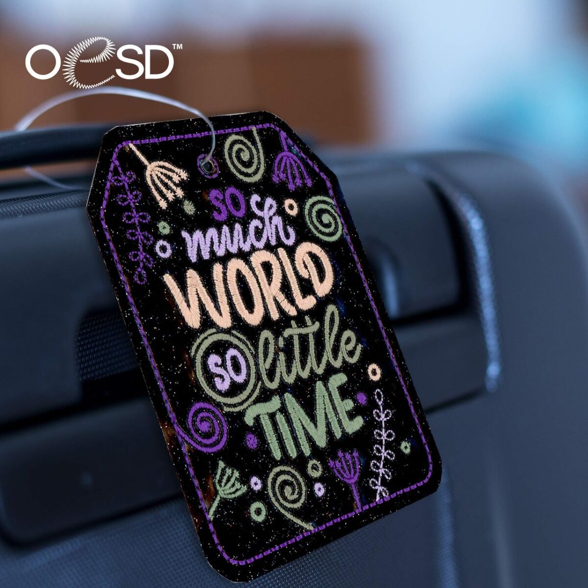 OESD On the Go Luggage Tags Embroidery Collection