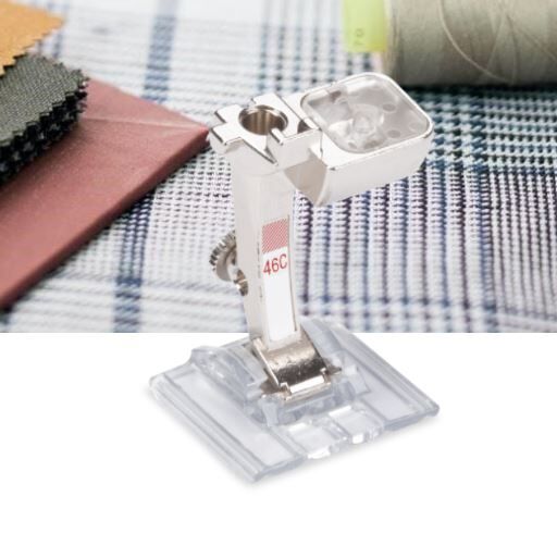 Bernina Pintuck and decorative-stitch foot with clear sole #46C 