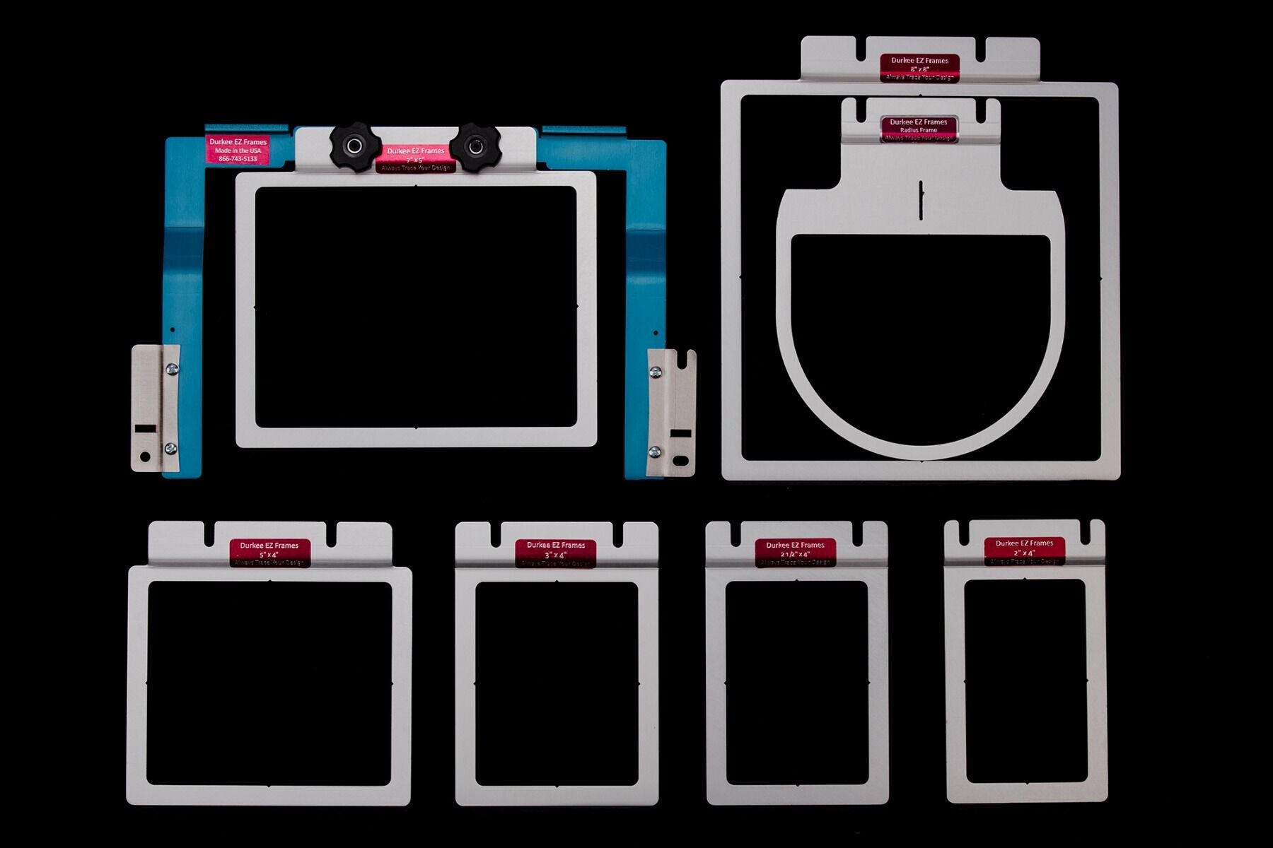 EZ Frame 7 Piece Multi-Needle Set,EZ Frame Multi-Needle 2" X 4",EZ Frame Multi-Needle 2 1/2" X 4",EZ Frame Multi-Needle 5" X 4",EZ Frame Multi-Needle 7" X 5",EZ Frame Multi-Needle 8" X 8",,,EZ Frame Multi-Needle 3" X 4"