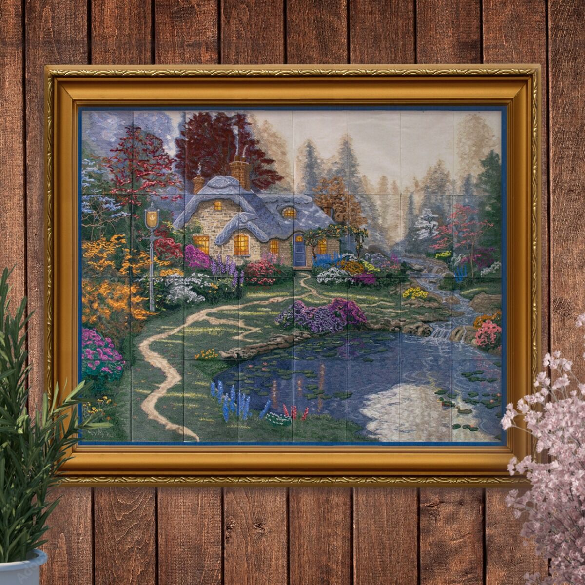 Everett's Cottage OESD Embroidery Collection by Thomas Kinkade