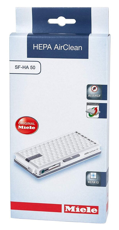 Miele Allergy XL Pack - 8X Airclean 3D FJM Vacuum Bags +1 Hepa Filter SF-HA 50