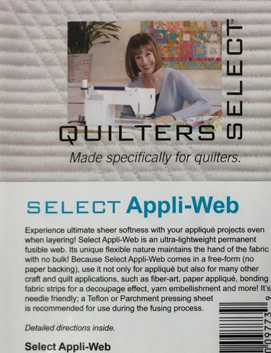 Quilters Select Appli Web Plus-10" x 10 yds