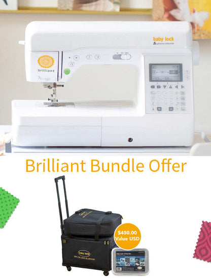 Baby Lock Brilliant Sewing & Quilting Machine - with FREE Gifts (BA-LOK60D + ES-BESB)