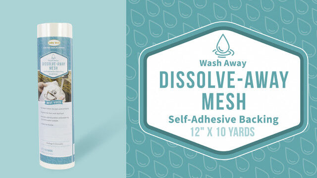 Baby Lock Dissolve-Away Mesh Adhesive Backed Stabilizer 12" X 10 Yards