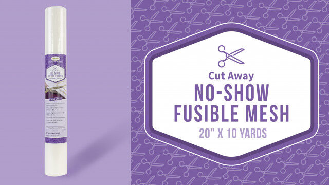 Baby Lock Fusible No-Show Mesh Cut-Away 20" X 10 Yards