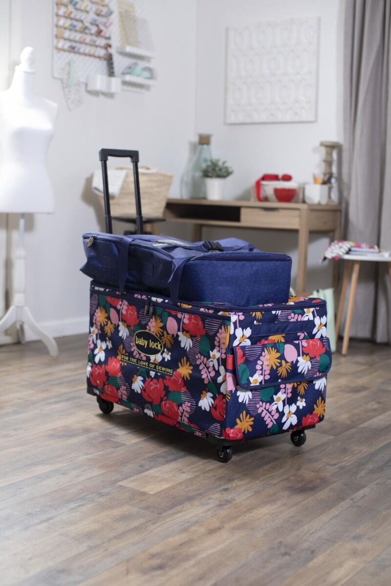 Baby Lock Limited Edition Floral Print XL Machine Trolley with Included Embroidery Arm Bag,Baby Lock Limited Edition Floral Print XL Machine Trolley,Baby Lock Limited Edition Floral Print XL Machine Trolley with Included Embroidery Arm Bag,Baby Lock Limited Edition Floral Print XL Machine Trolley