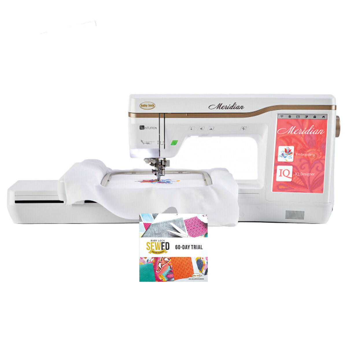 Baby Lock Meridian Dedicated Embroidery Machine - with FREE Online Sewing Classes (BA-LOK60D)