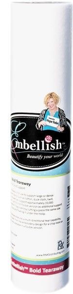 Embellish Fusible Bold Tearaway-15" x 10 yrds