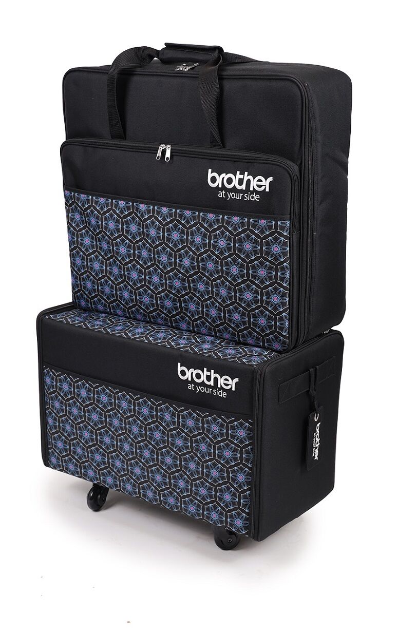 Brother Deluxe Sewing Machine Trolley Set Quality Sewing & Vacuum