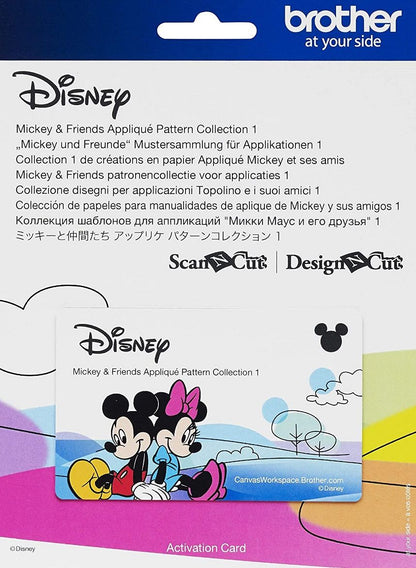 Brother ScanNCut Disney Mickey and Friends Appliqué Pattern Collection #1