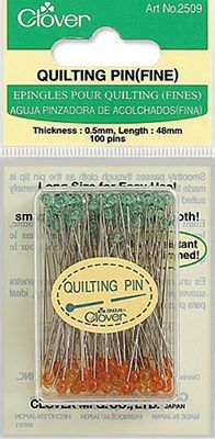 Clover Quilting Pins Fine 2509 Box of 100
