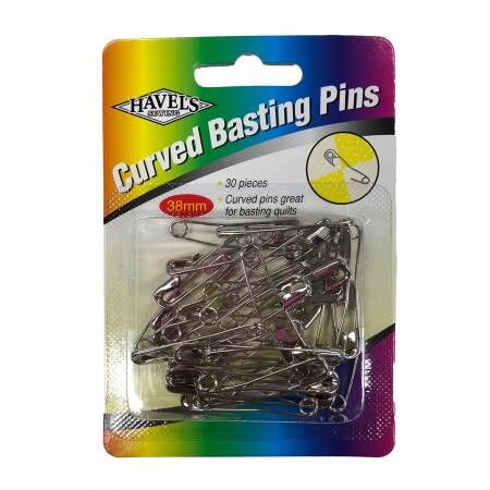 Curved Basting Pins- 30/pk