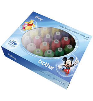 Brother Disney Classic Embroidery Thread Kit ETPDISCL24