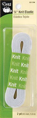 Dritz Elastic White Knit 3/8in x 2yds