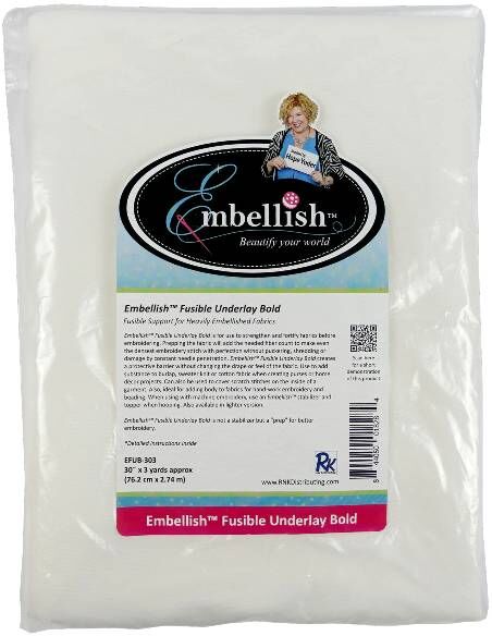 Embellish Fusible Underlay EU EFUB-303,Embellish Fusible Underlay EU EFUB-3025,Embellish Fusible Underlay EUBK-303,Embellish Fusible Underlay EUBK-3025,Embellish Fusible Underlay EUWH-303,Embellish Fusible Underlay EUWH-3025