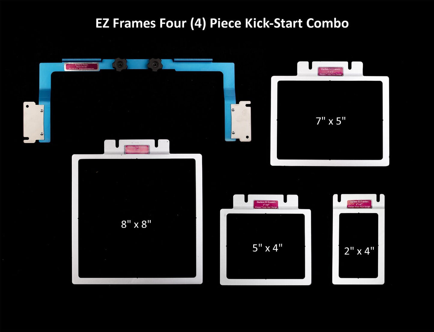 EZ Frames 4 PC Pak for Brother/Baby Lock 6 & 10 Needle Machines for "A" Arms,EZ Frames 4 PC Pak for Brother/Baby Lock 6 & 10 Needle Machines for "A" Arms