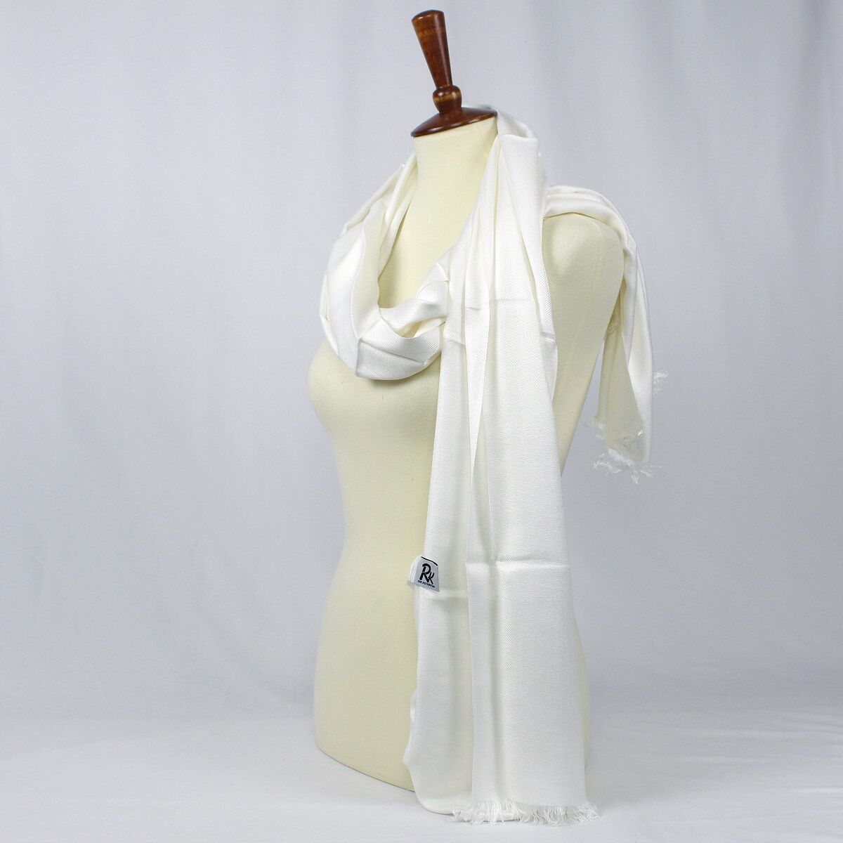 RNK Fauxmina Scarf White 22"x72",RNK Fauxmina Scarf White 22"x72"