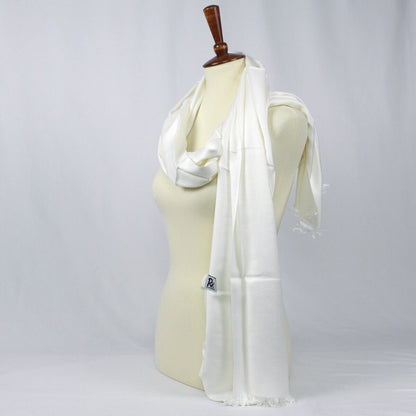 RNK Fauxmina Scarf White 22"x72",RNK Fauxmina Scarf White 22"x72"