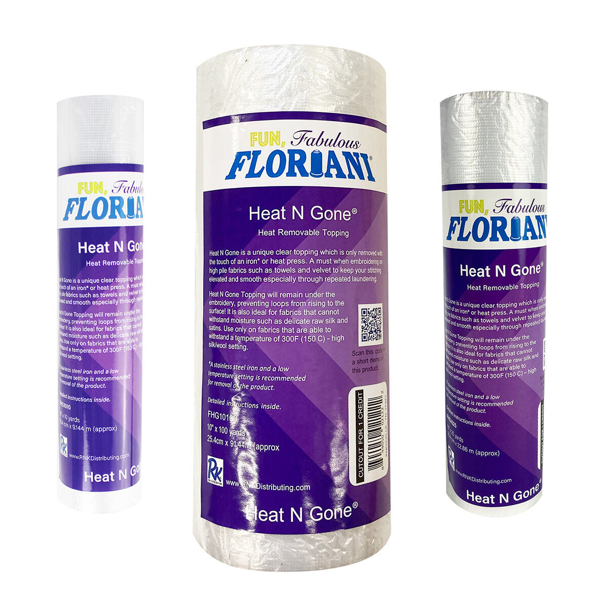 Floriani Stabilizer Heat N Gone Topping,Floriani Stabilizer Heat N Gone Topping,Floriani Stabilizer Heat N Gone Topping 20" x 10yds,Floriani Stabilizer Heat N Gone Topping 10" x 25yds,Floriani Stabilizer Heat N Gone Topping 10" x 100yds