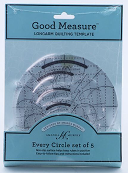 Good Measure Every Circle Quilting Ruler Template Set for Longarm Quilting Machines by Amanda Murphy