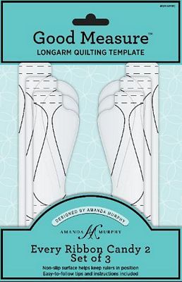 Good Measure Every Ribbon Candy Longarm Quilting Ruler Template Set by Amanda Murphy