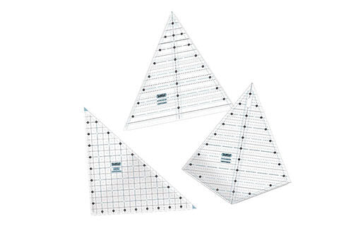Grace Company TrueCut Triangle Quilting Ruler,Right Angle 90 Degrees,Kite Ruler 60, 90, 120 Degrees,60 Degrees,,
