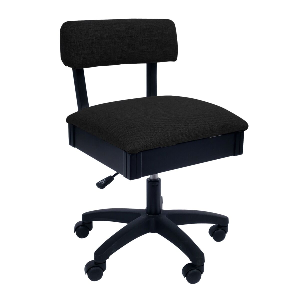 Arrow Hydraulic Sewing Chair Baroness Black Front View