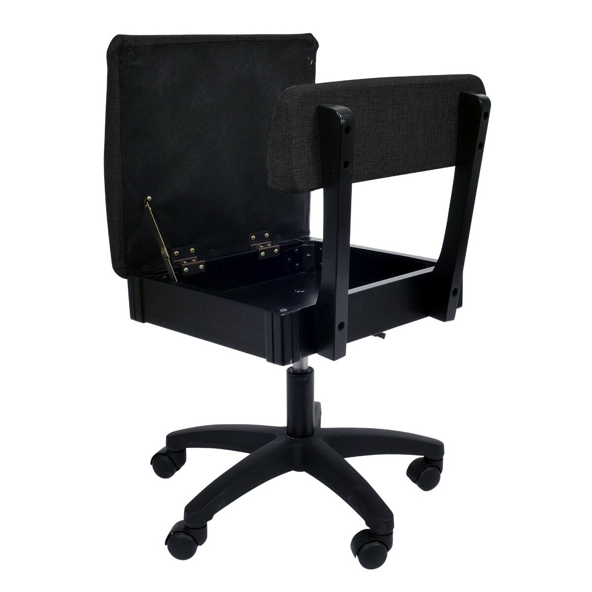 Arrow Hydraulic Sewing Chair Baroness Black Front View