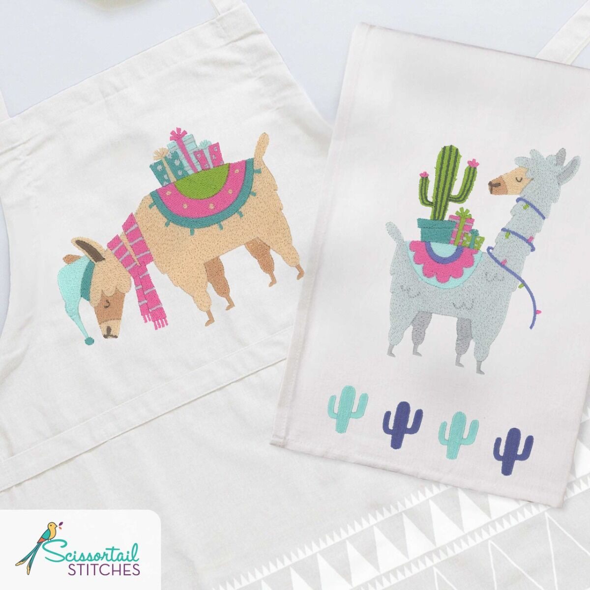 OESD Happy Llama Days Embroidery Collection by Ammie Gomez