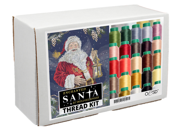 Enchanted Santa Tiling Scene Thread Kit