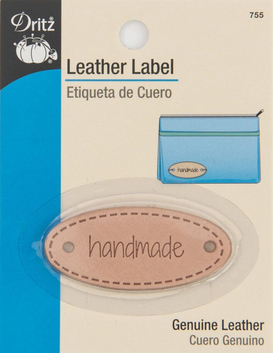 Dritz Leather Handmade Label