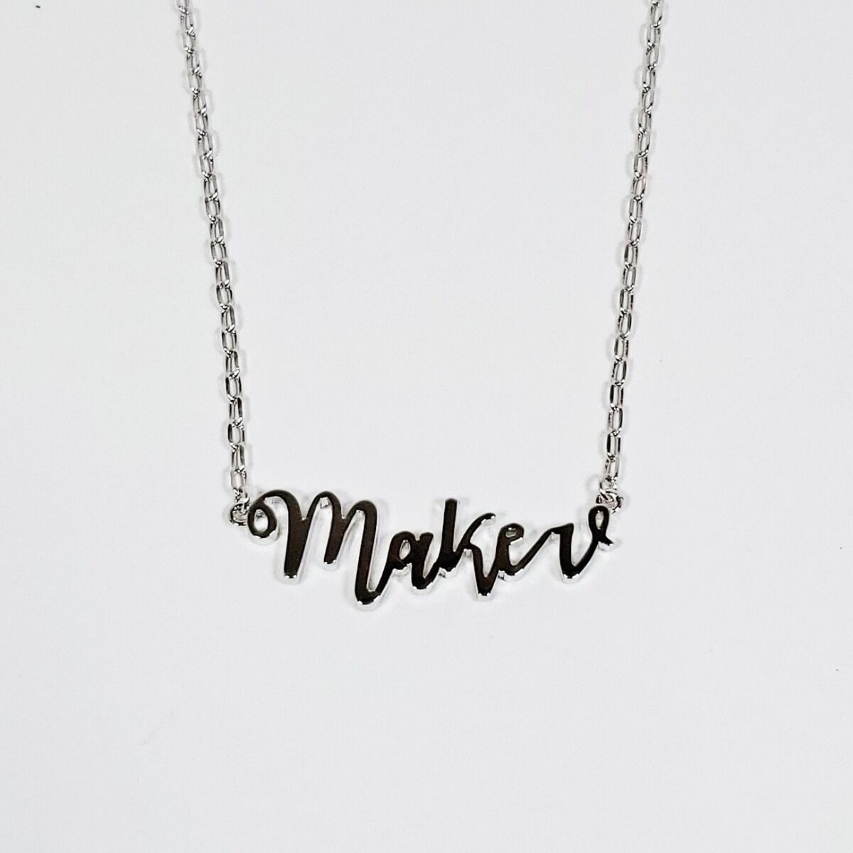 Maker or Sewist Necklace-Silver (Maker)