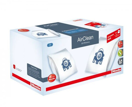 Miele Performance Pack - AirClean 3D Efficiency FilterBags Type GN + HA30 Hepa Filter