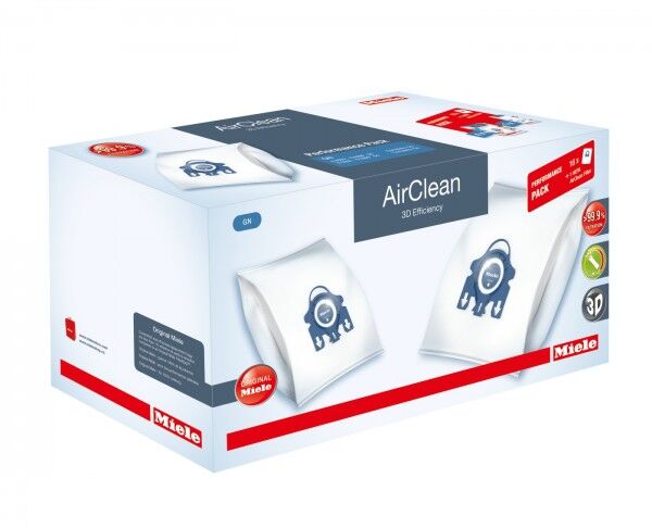 Miele Performance Pack - AirClean 3D Efficiency FilterBags Type GN + HA50 Hepa Filter