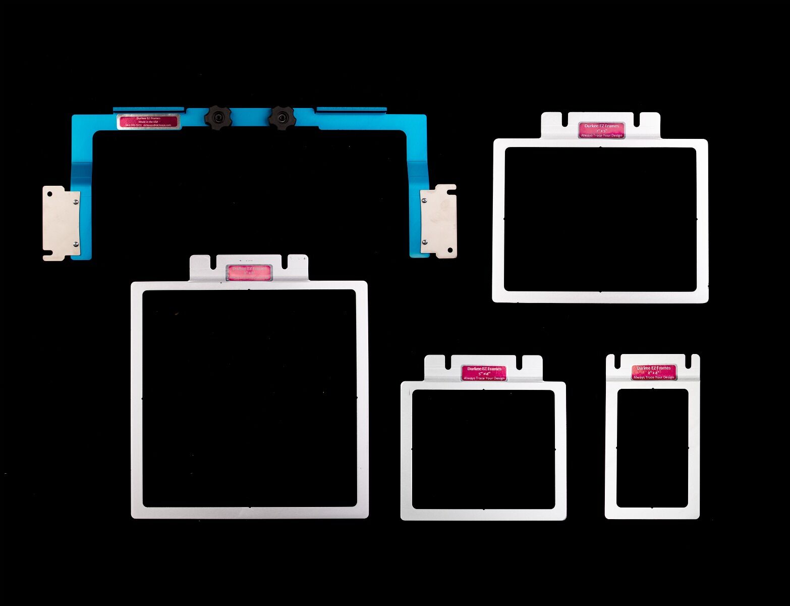 EZ Frames 4 PC Pak for Brother/Baby Lock 6 & 10 Needle Machines for "A" Arms,EZ Frames 4 PC Pak for Brother/Baby Lock 6 & 10 Needle Machines for "A" Arms