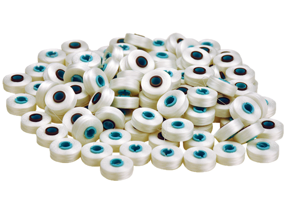 Brother Pre-wound Bobbins - 100 pack / White