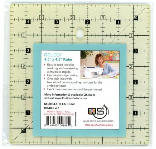 Quilters Select Sewing and Quilting Rulers-4.5 x 4.5
